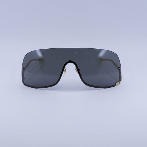 🕶️ New Gucci GG1560S 001 Sunglasses - Gold Frame, Grey Lenses - Picture 2 of 11